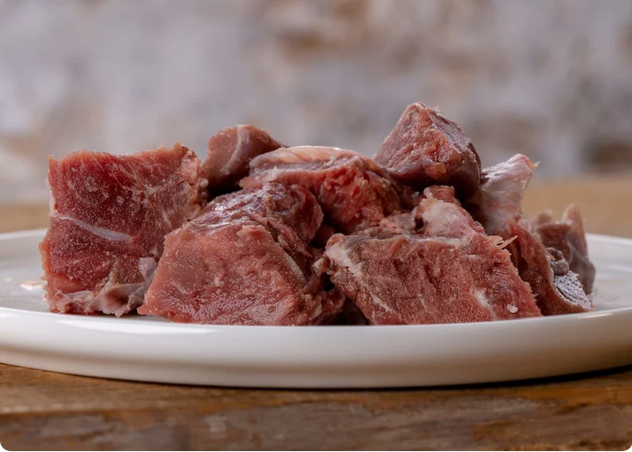 Viande musculaire d'agneau, maigre, sachet de 1 000 g