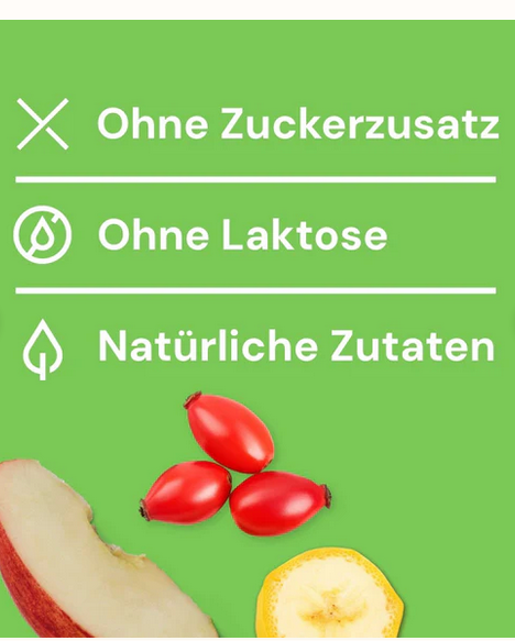 Apfel, Banane und Hagebutte