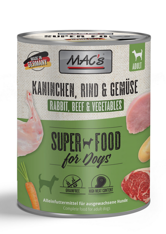 MACs Dog Kaninchen, Rind & Gemüse