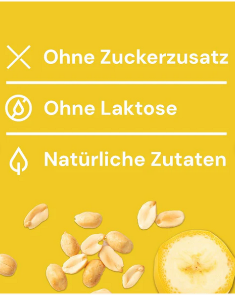 Banane und Erdnuss