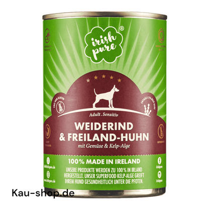 Irisches Weiderind & Freiland-Huhn Gemüse & Kelp-Alge